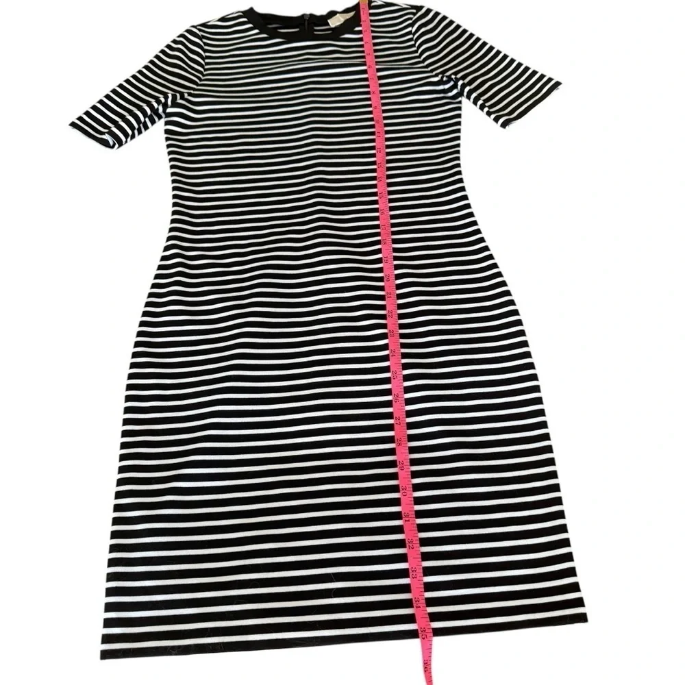 Michael Kors Black and White Sheath Mini Dress